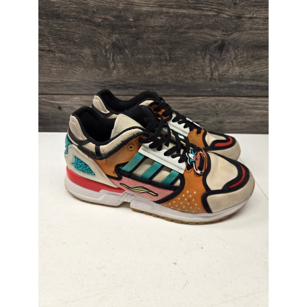 Adidas ZX 10000 The‎ Simpsons Krusty Burger Mens Sneakers H05783 Brown Multi 4.5